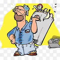 肮脏乞丐插画-空若网 肮脏乞丐插画-空若网