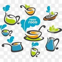 效果蓝绿色厨房用品-空若网 效果蓝绿色厨房用品-空若网