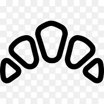 五个三角形图标-空若网 五个三角形图标-空若网