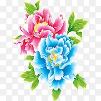 手绘富贵满堂花卉插画-空若网 手绘富贵满堂花卉插画-空若网