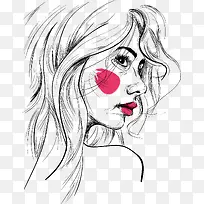 创意女人素描-空若网 创意女人素描-空若网