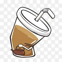 可爱卡通奶茶杯子-空若网 可爱卡通奶茶杯子-空若网