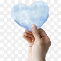 手拿爱心云-空若网 手拿爱心云-空若网