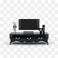 黑色时尚茶几电视柜-空若网 黑色时尚茶几电视柜-空若网
