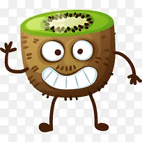 卡通猕猴桃水果形象造型-空若网 卡通猕猴桃水果形象造型-空若网