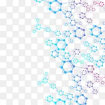 彩色分子结构背景-空若网 彩色分子结构背景-空若网