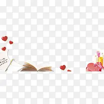 日记本蜡烛爱心礼盒装饰-空若网 日记本蜡烛爱心礼盒装饰-空若网