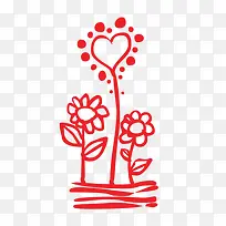 花和爱心-空若网 花和爱心-空若网