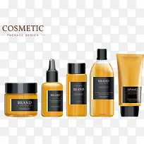 矢量橙色化妆品包装-空若网 矢量橙色化妆品包装-空若网