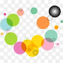彩色圆圈漂浮-空若网 彩色圆圈漂浮-空若网