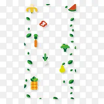 绿色食物菜单详情页背景图-空若网 绿色食物菜单详情页背景图-空若网
