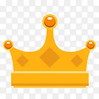 卡通扁平化金色的王冠-空若网 卡通扁平化金色的王冠-空若网