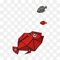 不规则三角形组成的鱼-空若网 不规则三角形组成的鱼-空若网