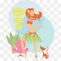 草裙少女-空若网 草裙少女-空若网