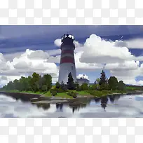 ΨÃÀСµºÉϵĵÆËþ²å»-¿ÕÈôÍø ΨÃÀСµºÉϵĵÆËþ²å»-¿ÕÈôÍø