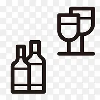 啤酒与杯子图标-空若网 啤酒与杯子图标-空若网