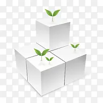 矢量方块小草-空若网 矢量方块小草-空若网