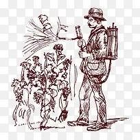 手绘园丁-空若网 手绘园丁-空若网