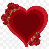 红色玫瑰花爱心-空若网 红色玫瑰花爱心-空若网