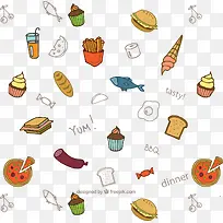 食物底纹-空若网 食物底纹-空若网