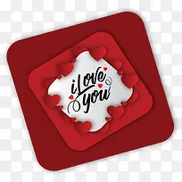 精美红色爱心边框-空若网 精美红色爱心边框-空若网