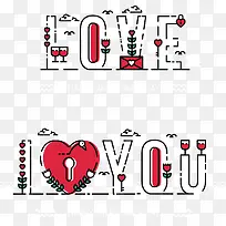 红色白色英文爱情海报-空若网 红色白色英文爱情海报-空若网