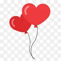 桃红色爱心气球-空若网 桃红色爱心气球-空若网