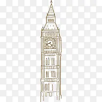 卡通钟楼png矢量素材-空若网 卡通钟楼png矢量素材-空若网