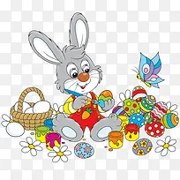 兔子画彩蛋-空若网 兔子画彩蛋-空若网