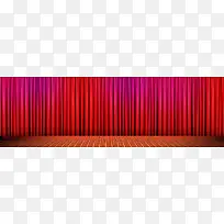 红色帷幕地板背景-空若网 红色帷幕地板背景-空若网