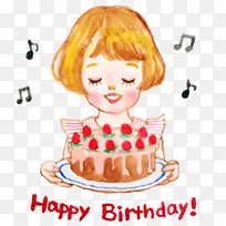 卡通生日元素-空若网 卡通生日元素-空若网