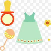 婴儿衣服玩具PNG矢量素材-空若网 婴儿衣服玩具PNG矢量素材-空若网