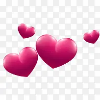 情人节红色爱心装饰-空若网 情人节红色爱心装饰-空若网