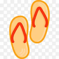 卡通扁平化人字拖鞋-空若网 卡通扁平化人字拖鞋-空若网