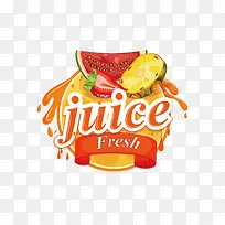 矢量卡通简洁扁平化果汁标签-空若网 矢量卡通简洁扁平化果汁标签-空若网