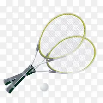 网球拍网球矢量素材-空若网 网球拍网球矢量素材-空若网
