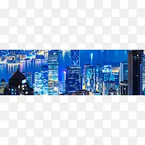 俯视都市夜景海报背景-空若网 俯视都市夜景海报背景-空若网