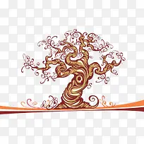 矢量创意小树-空若网 矢量创意小树-空若网