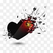 潮流爆裂爱心-空若网 潮流爆裂爱心-空若网