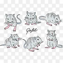 水彩老鼠-空若网 水彩老鼠-空若网