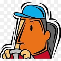 司机卡通人物形象-空若网 司机卡通人物形象-空若网