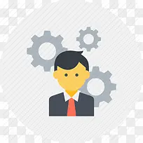 扁平系统管理员图标-空若网 扁平系统管理员图标-空若网