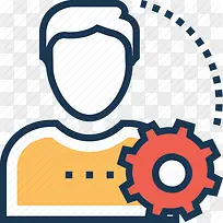 扁平系统管理员图标-空若网 扁平系统管理员图标-空若网