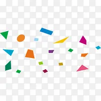 春天彩色几何装饰-空若网 春天彩色几何装饰-空若网