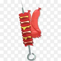 扁平化餐饮美食烤肉-空若网 扁平化餐饮美食烤肉-空若网