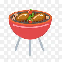 矢量卡通简洁扁平化鸡腿-空若网 矢量卡通简洁扁平化鸡腿-空若网