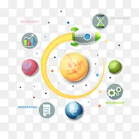 彩色卡通火箭发射-空若网 彩色卡通火箭发射-空若网