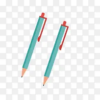 绿色圆珠笔铅笔PNG矢量-空若网 绿色圆珠笔铅笔PNG矢量-空若网