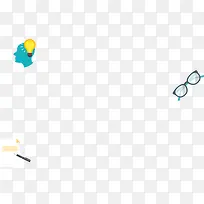 扁平化眼镜人头像钢笔-空若网 扁平化眼镜人头像钢笔-空若网