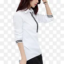都市女性休闲时尚立体白衬衫-空若网 都市女性休闲时尚立体白衬衫-空若网